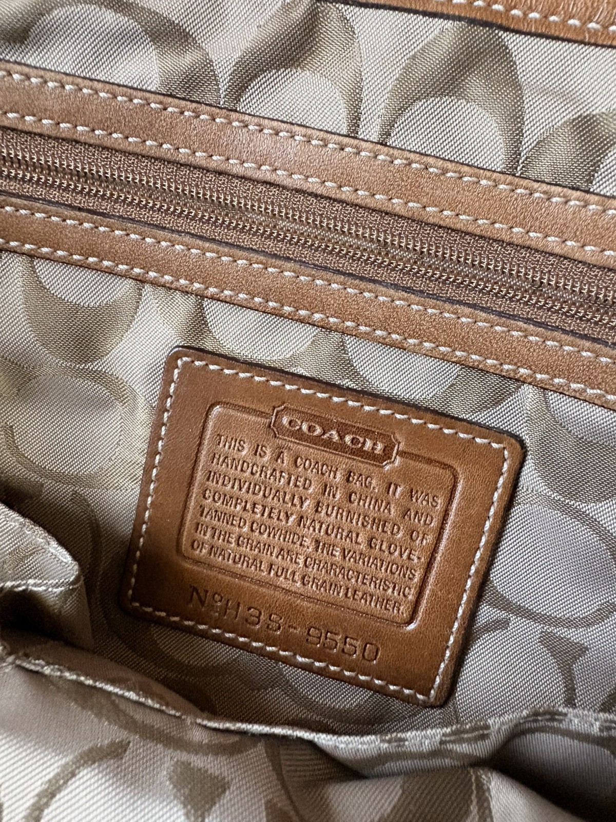 Vintage Y2K Coach Hampton Soho Flap Shoulder Bag Brown Saddle Leather F08A11