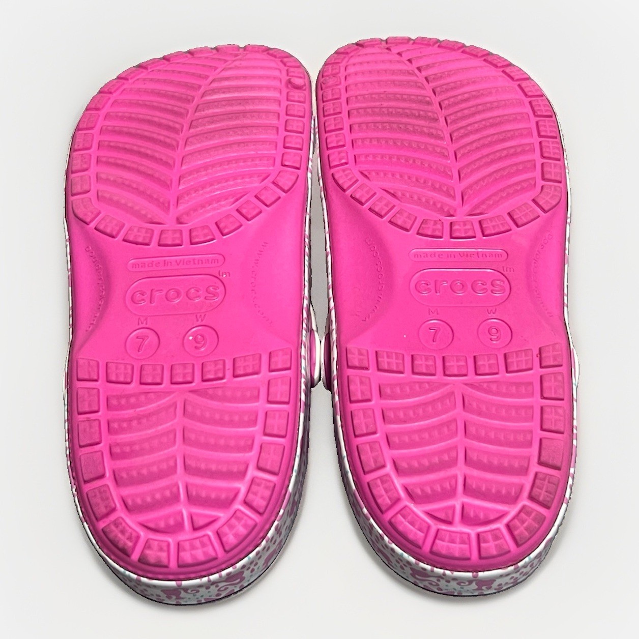 Barbie x Crocs Classic Clog Pink Flamingo Charms Movie Shoes W9 M7