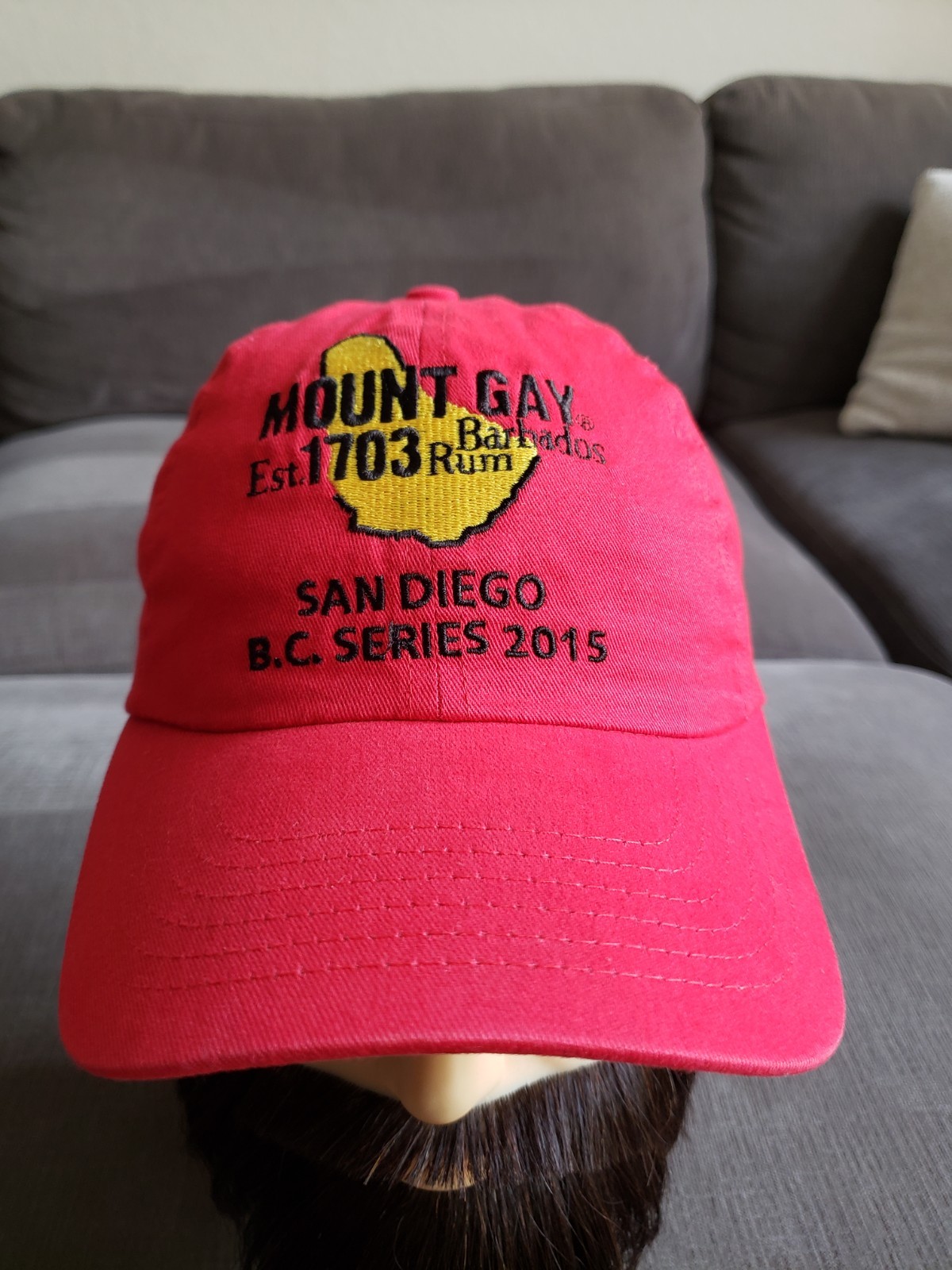 Mount Gay Barbados Rum Strapback Hat Cap San Diego B.C. Series 2015