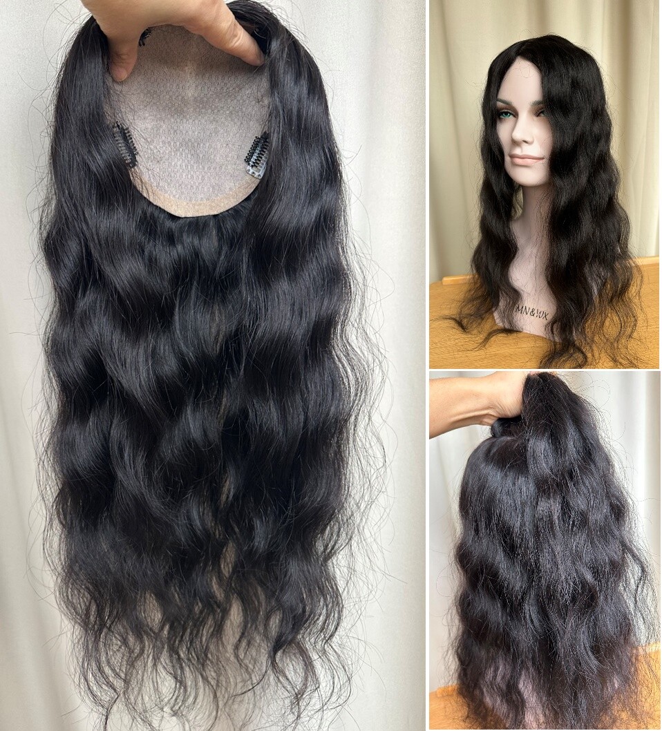 Women’s Hair Toppers, Classic Silk Top, Cuticle Intact Virgin Human Hair 8″~20″