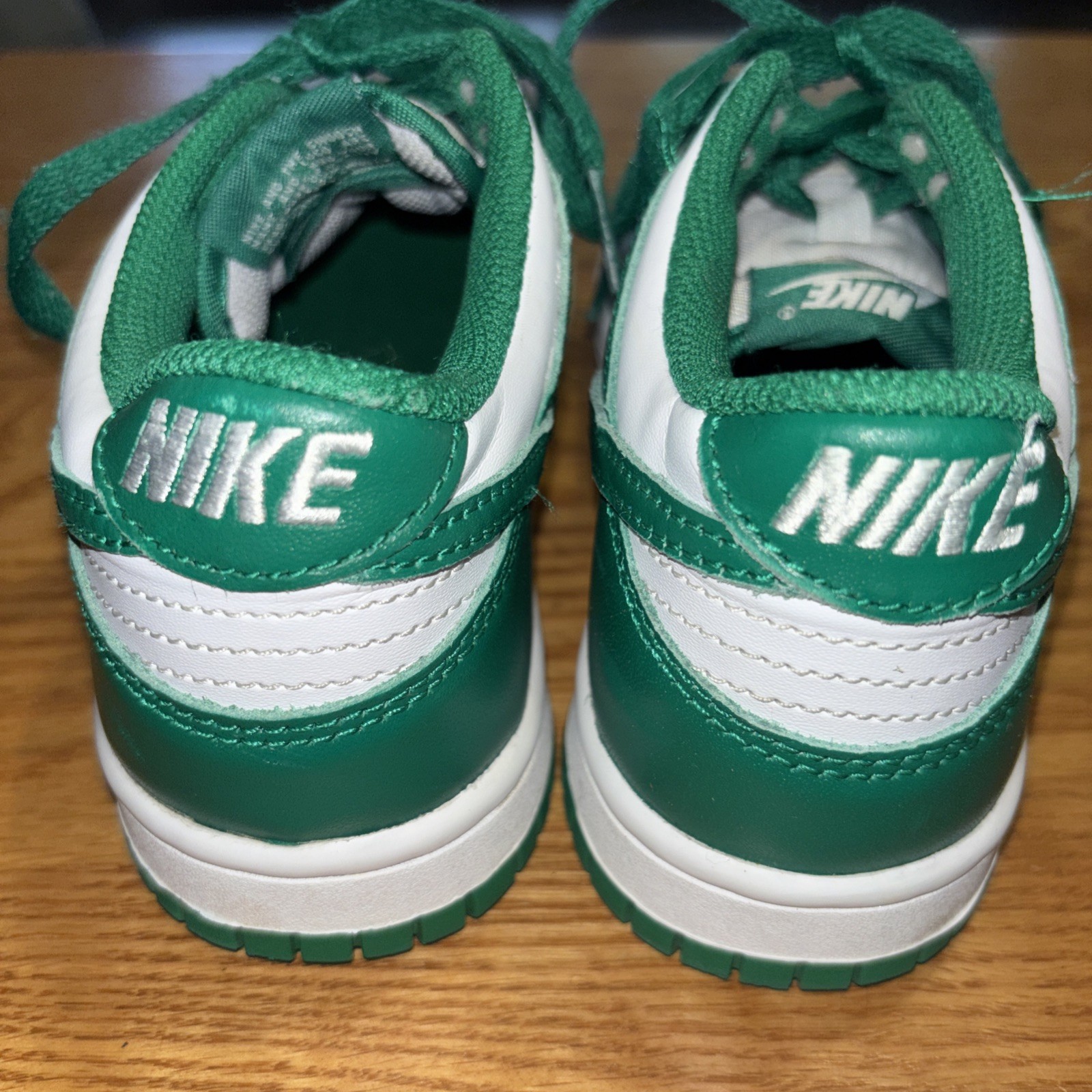 Nike Dunk Low Size 4Y White Malachite Green Fb9109-114 Shoes Sneakers