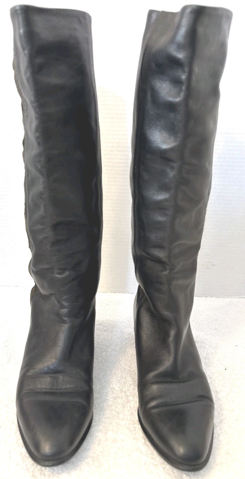 Madeleine Womens Black Leather Vibram Boots Size 7.5 Made In Italy