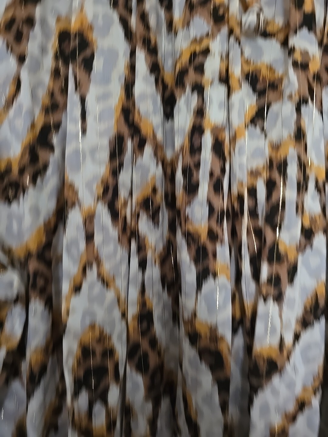 Ruby Rd. woman top SPOT ON Animal Print embellished Gray multi 2x NWT