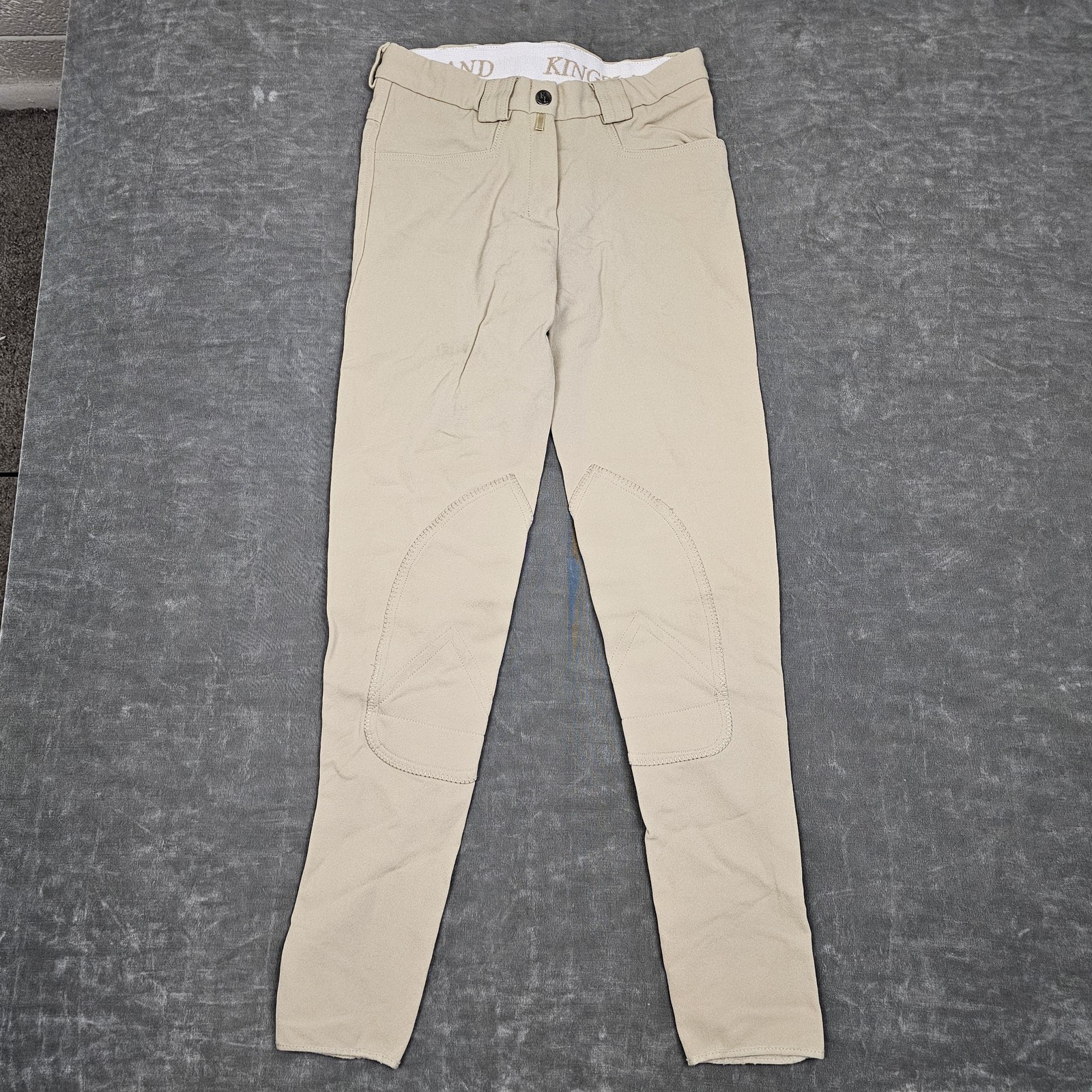 Kingsland Equestrian Breeches Womens XXS Beige Schoeller Stretch Riding Pants