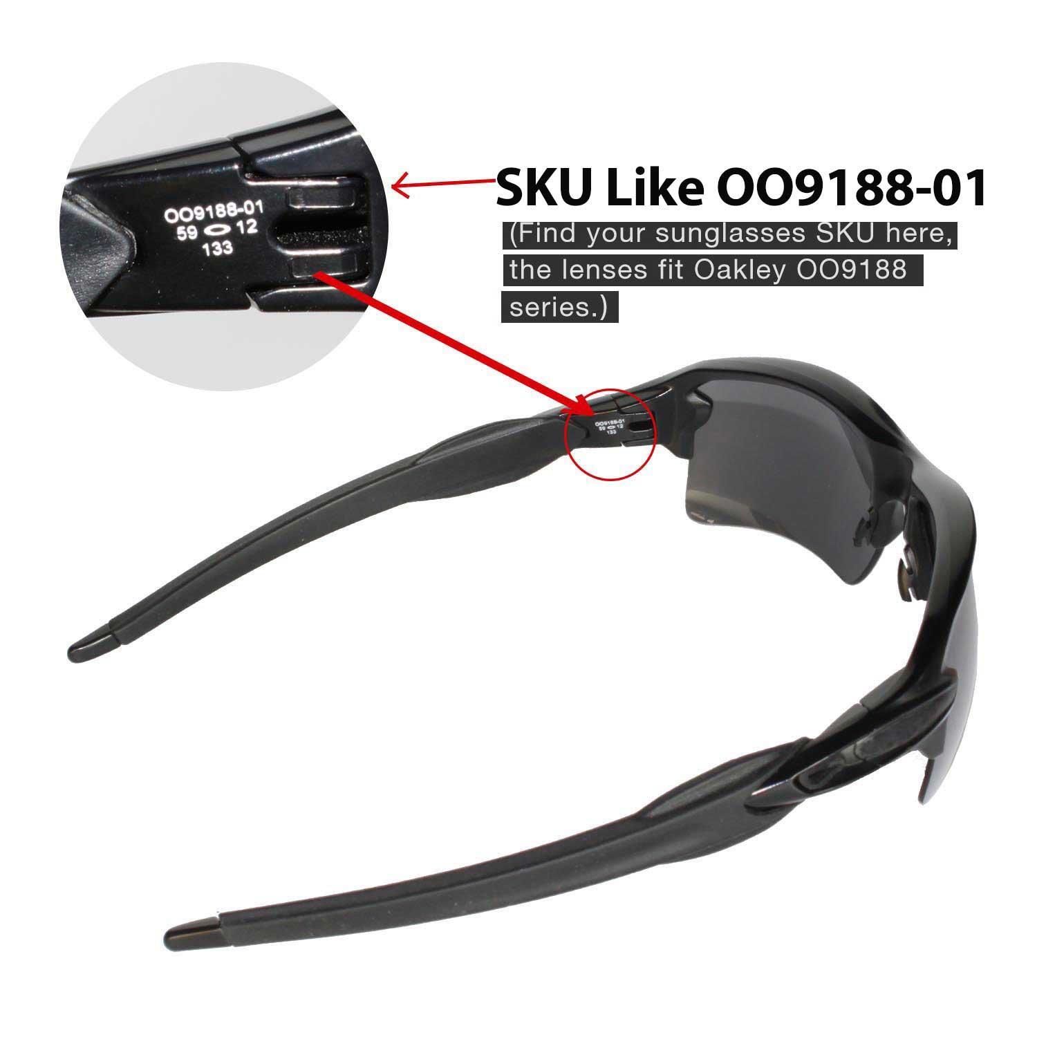 Walleva Transition/Photochromic Polarized Lenses For Oakley Flak 2.0 XL