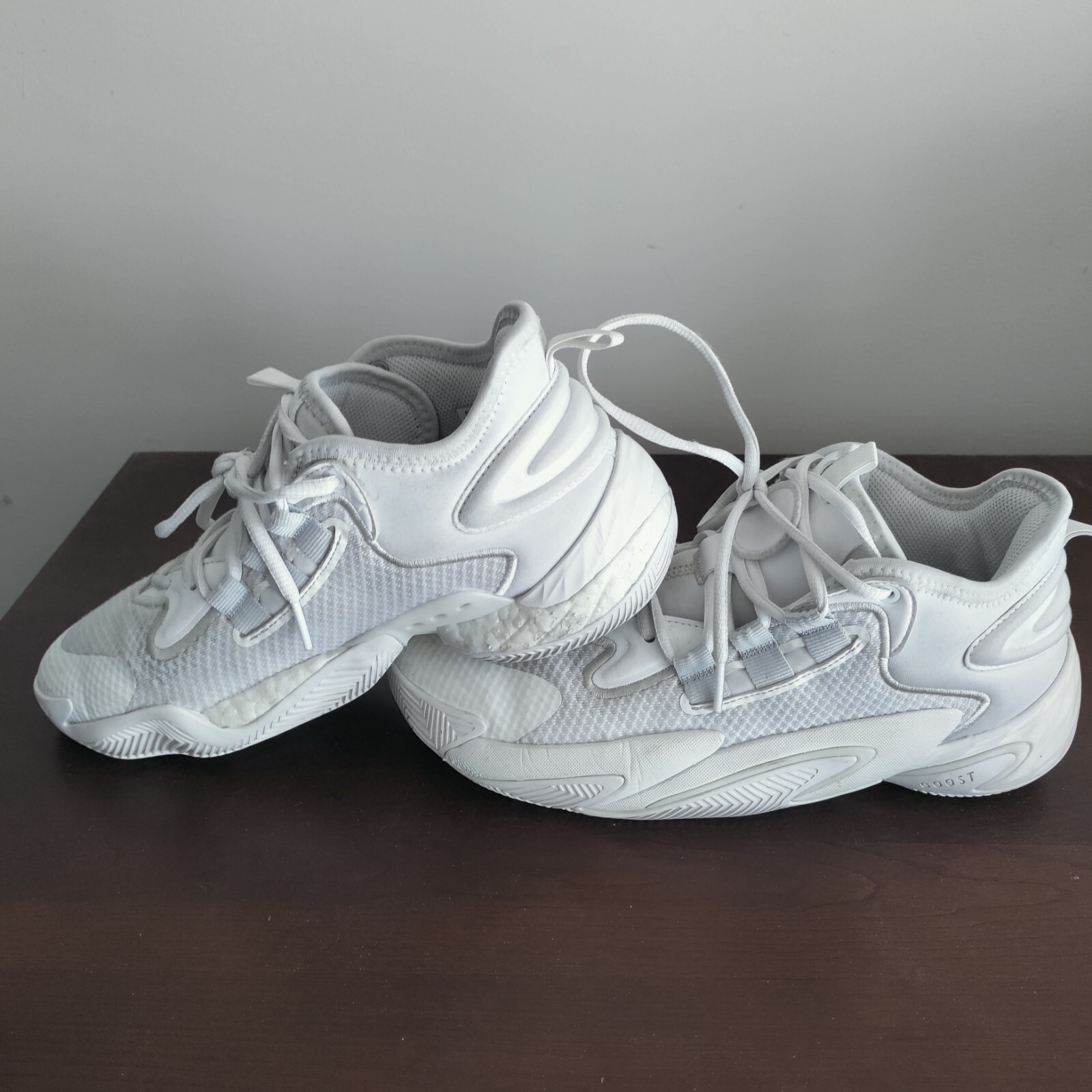 adidas BYW 7.5 Mens Select Athletic Basketball Shoes White IE9310 Boost