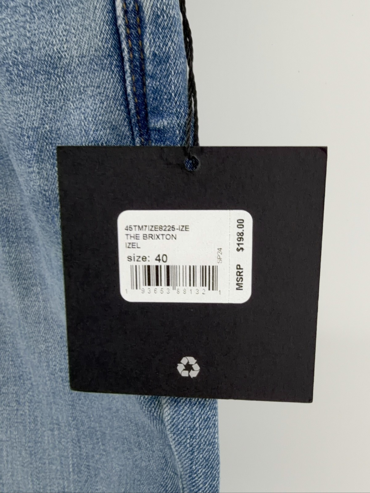 Joe’s Jeans The Brixton Straight Narrow Izel Stretch Men’s Size 40