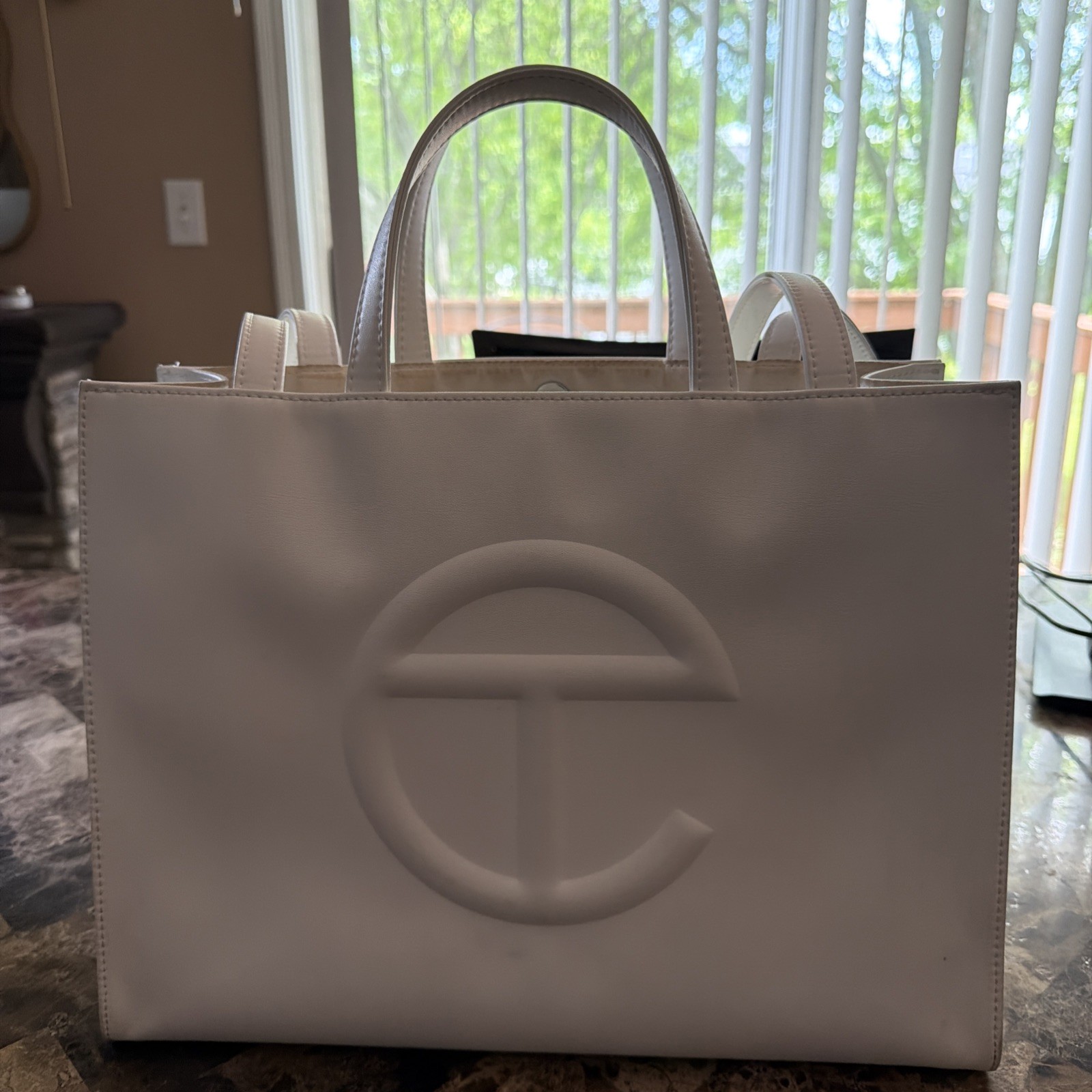 Authentic White Telfer Women’s Medium Tote Bag Purse