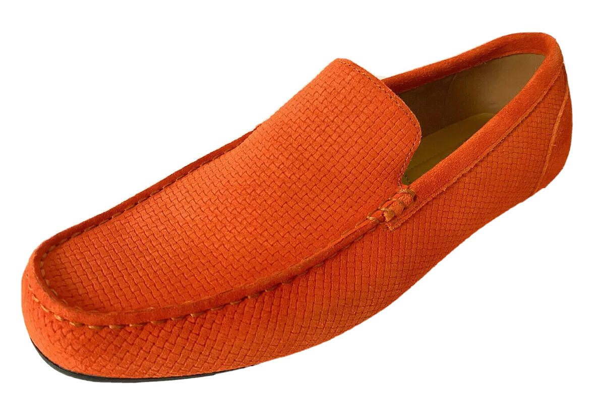 ALFANI KENDRIC ORANGE TEXTURED DRIVERS SZ 10, RETAIL $80
