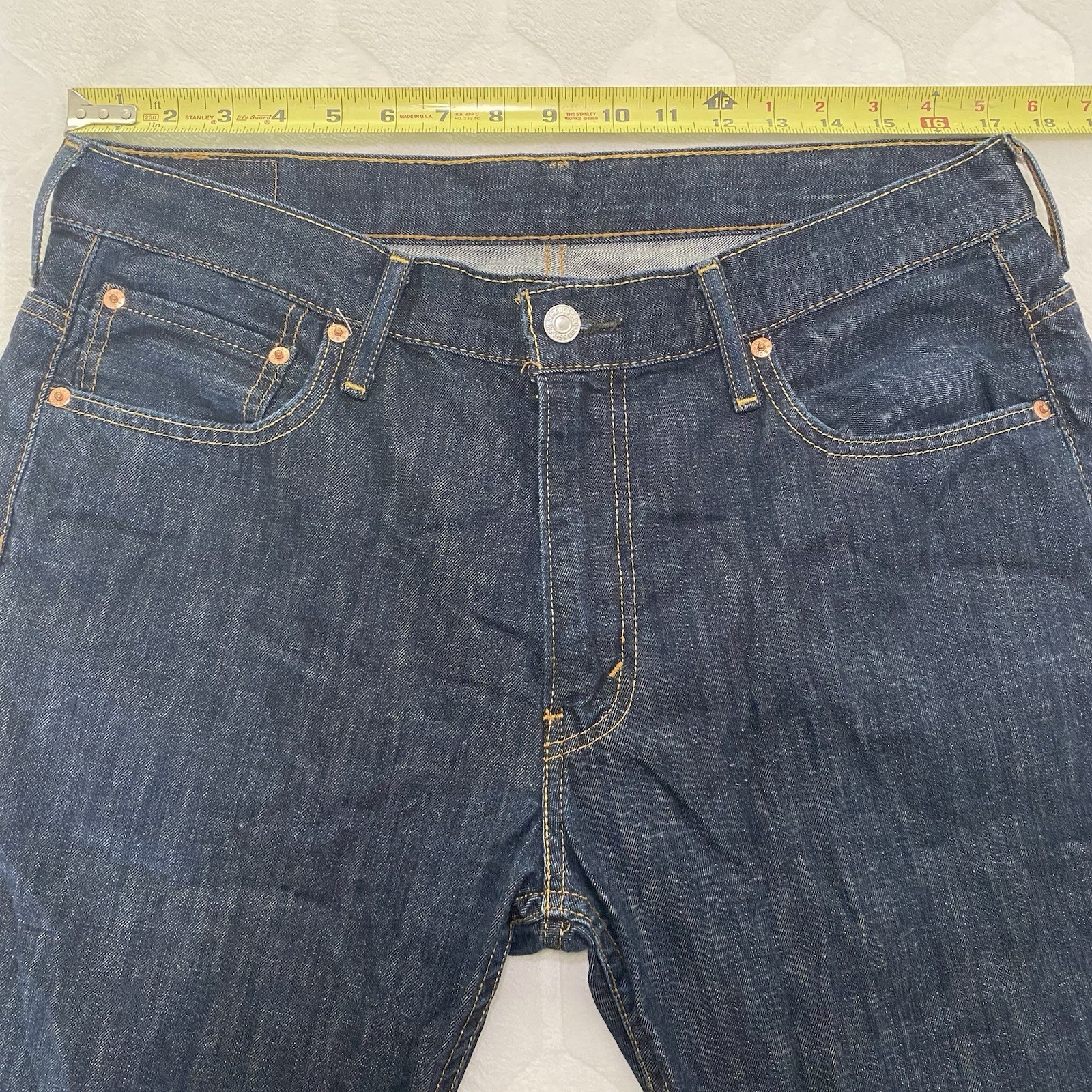 Levi’s 569 Loose Straight Jeans Men’s 34×28 Dark Wash Y2K Baggy Cotton Grunge