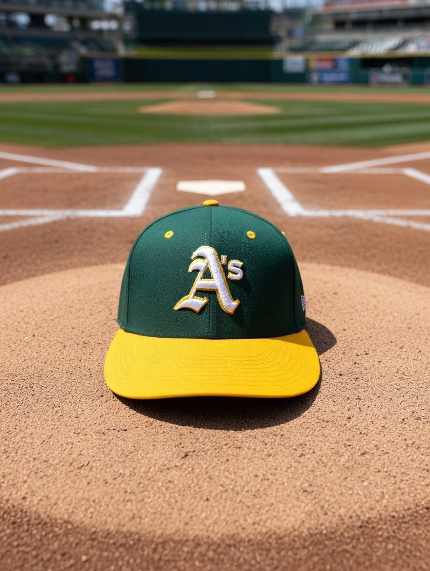Oakland / Las Vegas Athletics A’s Fitted Baseball Hat Cap – Size M – by The Game