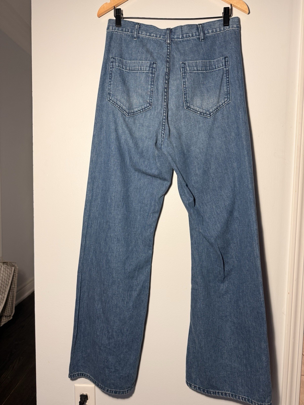 THE GREAT. DENIM THE DOCK JEAN MARINA WASH SIZE 28