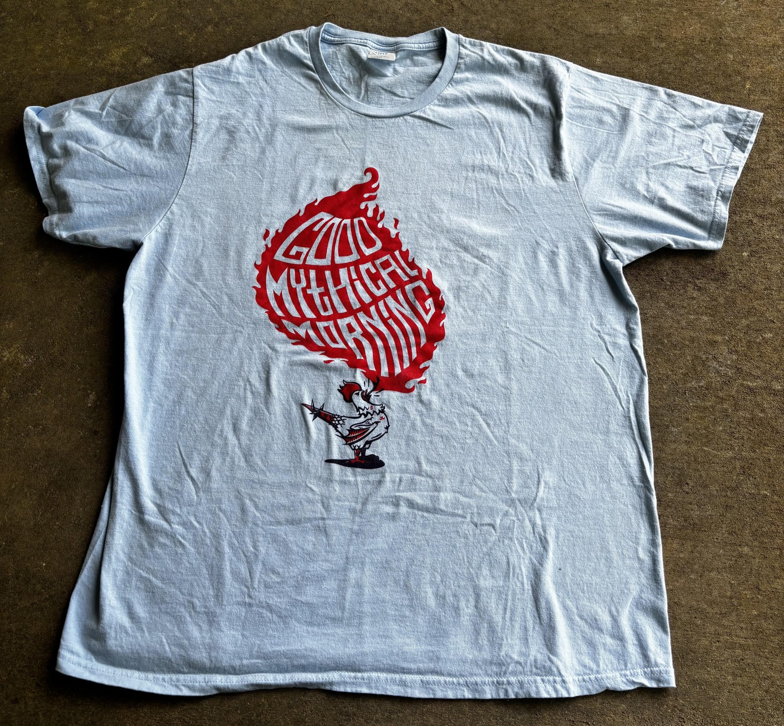 Good Mythical Morning Shirt Mens XL Blue YouTube Graphic Tee Port & Company