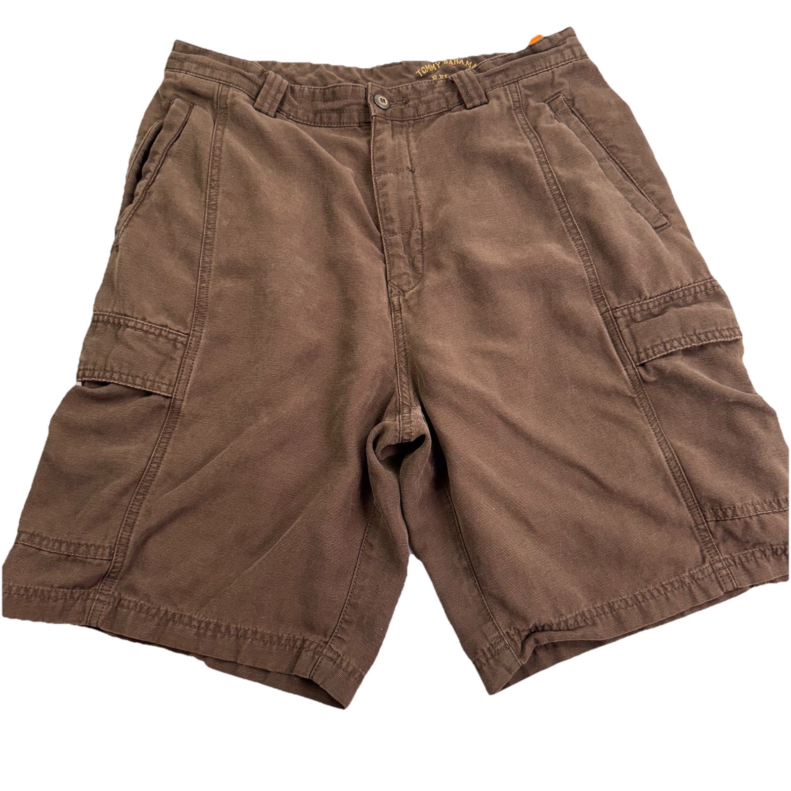 Tommy Bahama Shorts Men 33 Brown Cargo Relax Cotton Casual Travel Beach Vacation