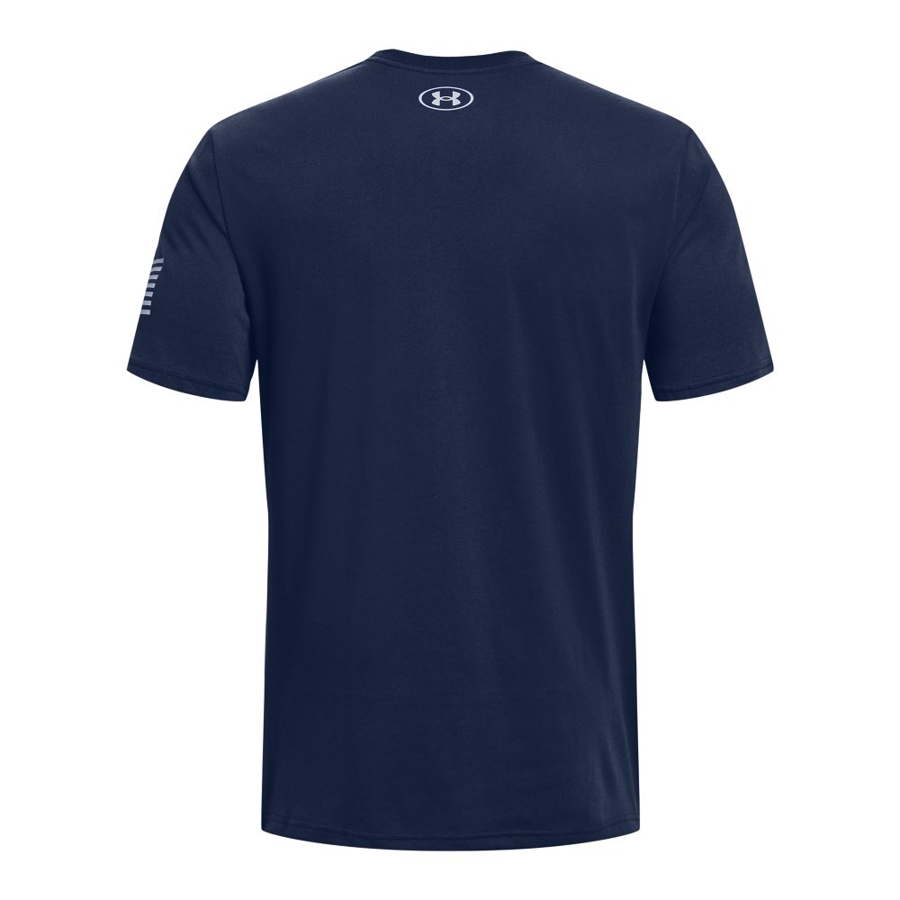Under Armour 1370811 Men’s UA Freedom Logo T-Shirt, Academy/Red, Small