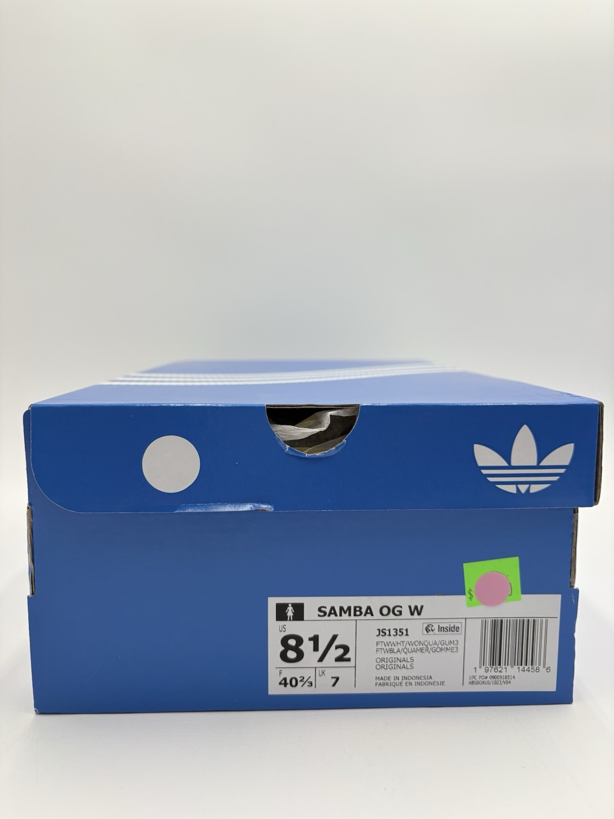 Adidas Women’s Samba OG Size 8.5 White Pink Gum |JS1351|