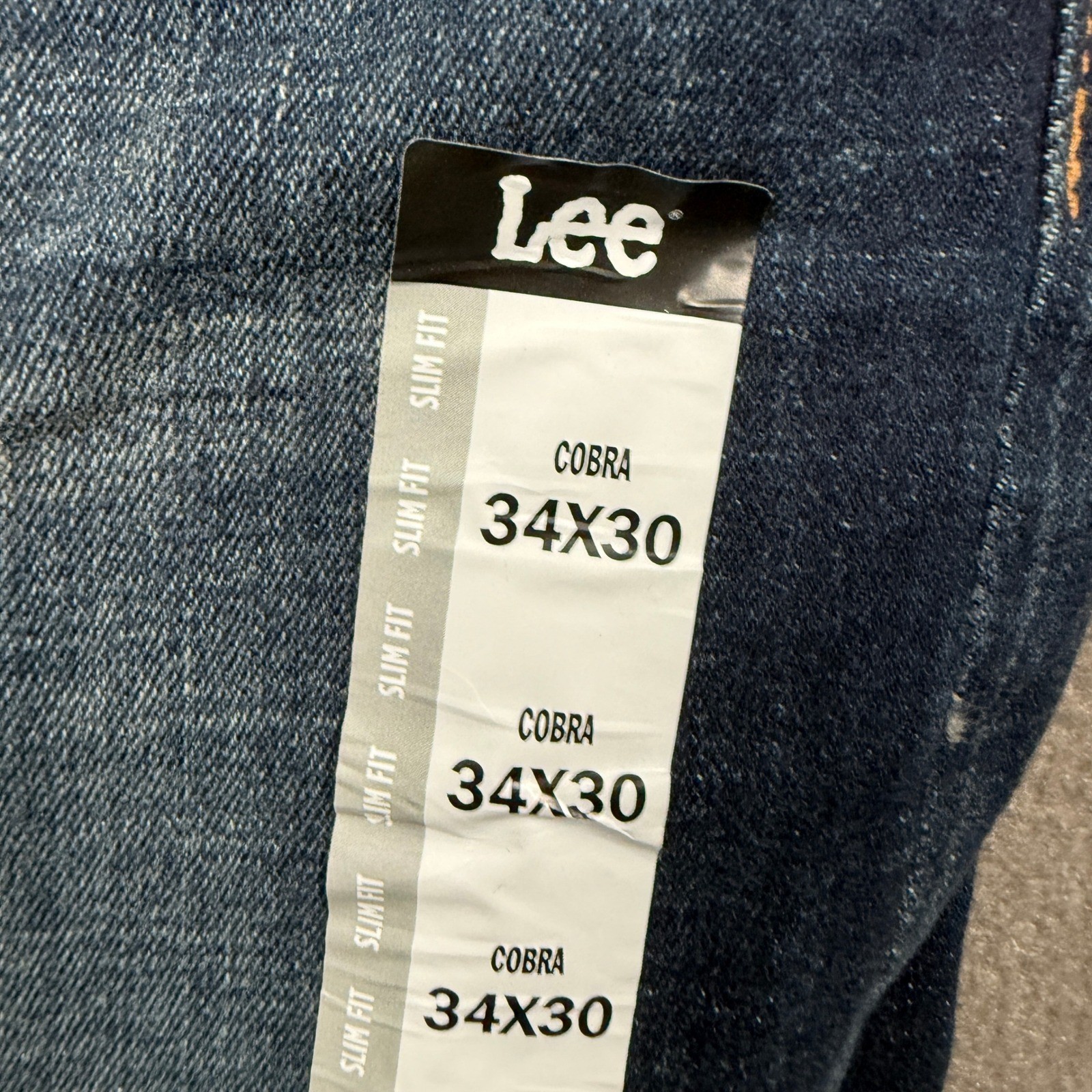 Lee Extreme Motion MVP Jeans Mens 34×30 Cobra Slim Straight Stretch 102018461