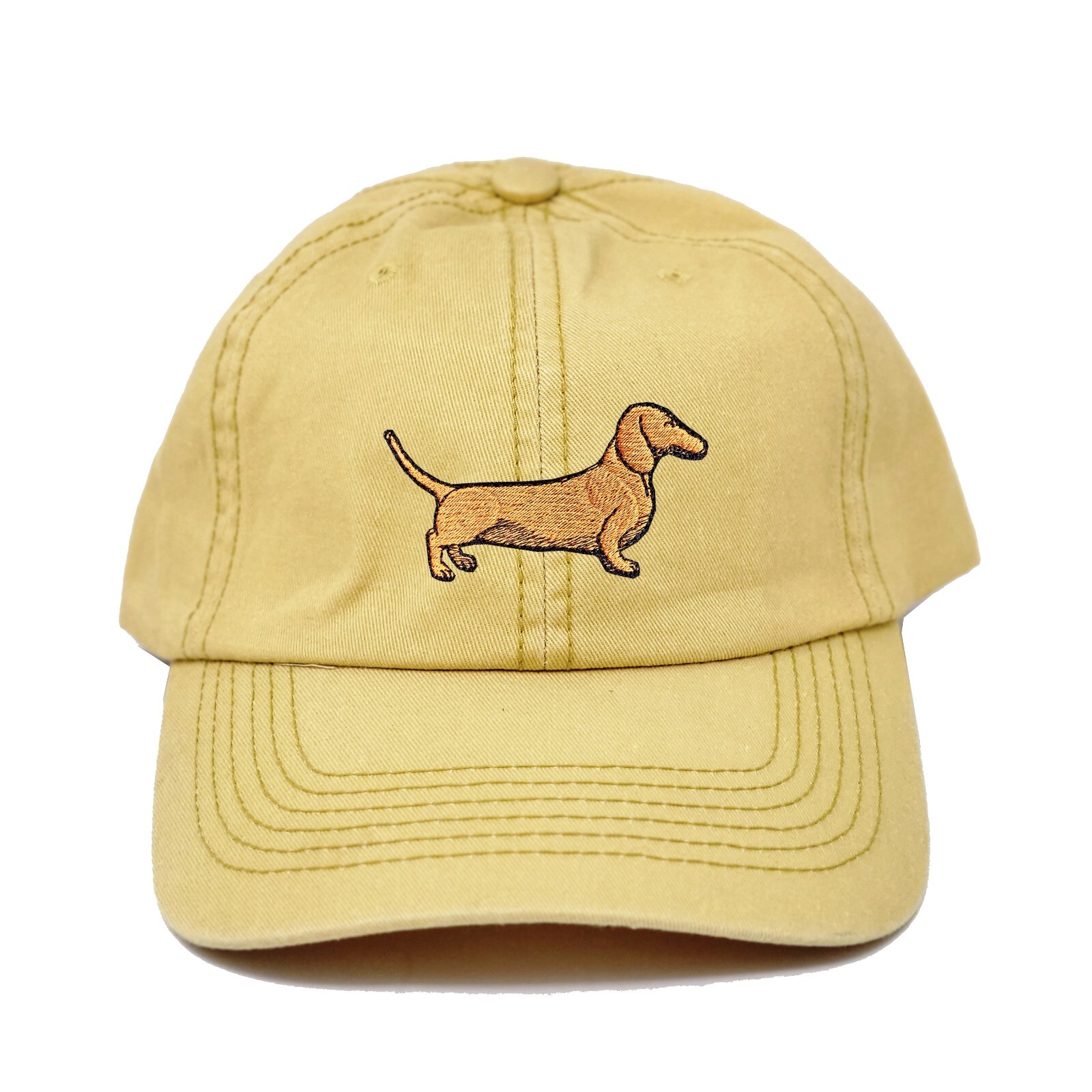 Dachshund dog embroidered dad hat, Wiener dog embroidered ball cap