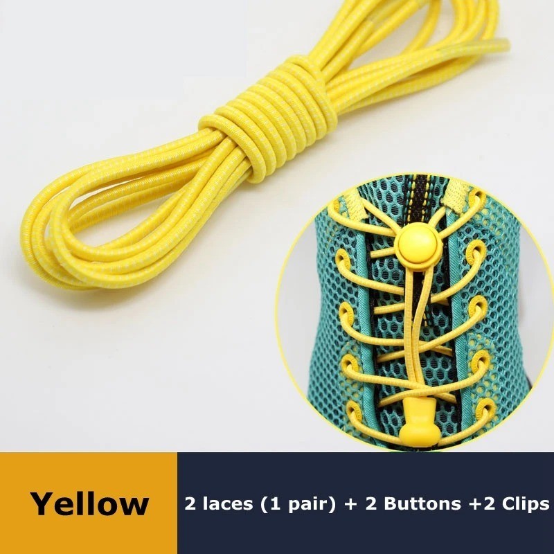 No Tie Elastic Lock Shoe Laces Rope Running Jogging Sneakers Trainer Shoelaces*