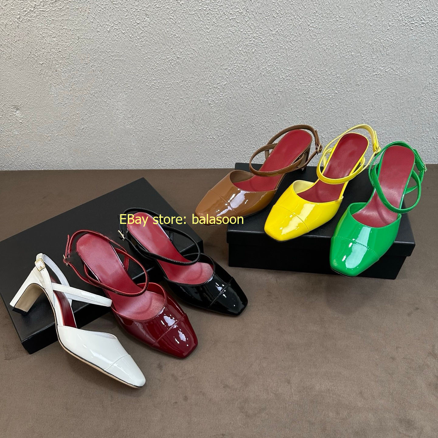 Summer 2026 Square Head Dopamine Mary Jane High-Heeled Sandals Thick-Heeled
