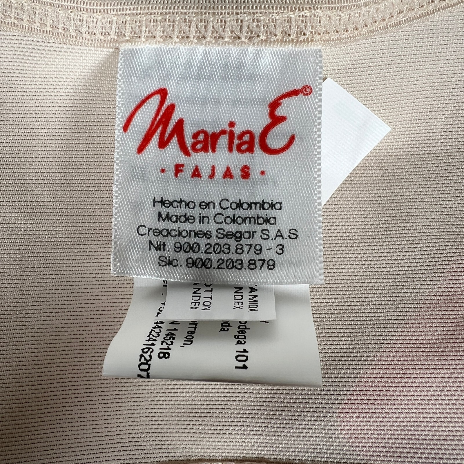 Maria E Fajas Colombianas Tummy Control Girdle Control Garment Shapewear Sz XL