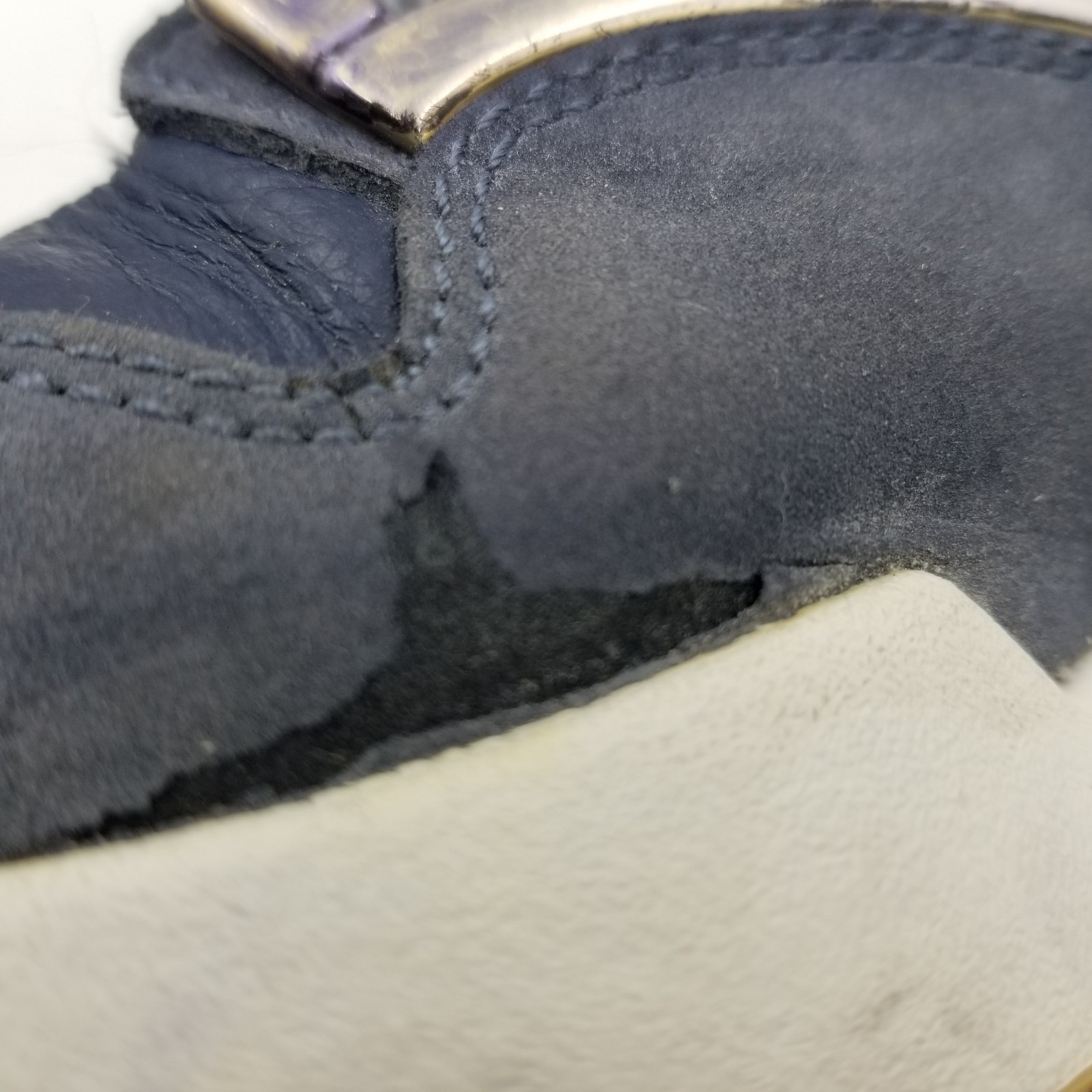 Reebok Pump Omni Lite “Navy Brass” Rare Mens 8.5 Blue Tan