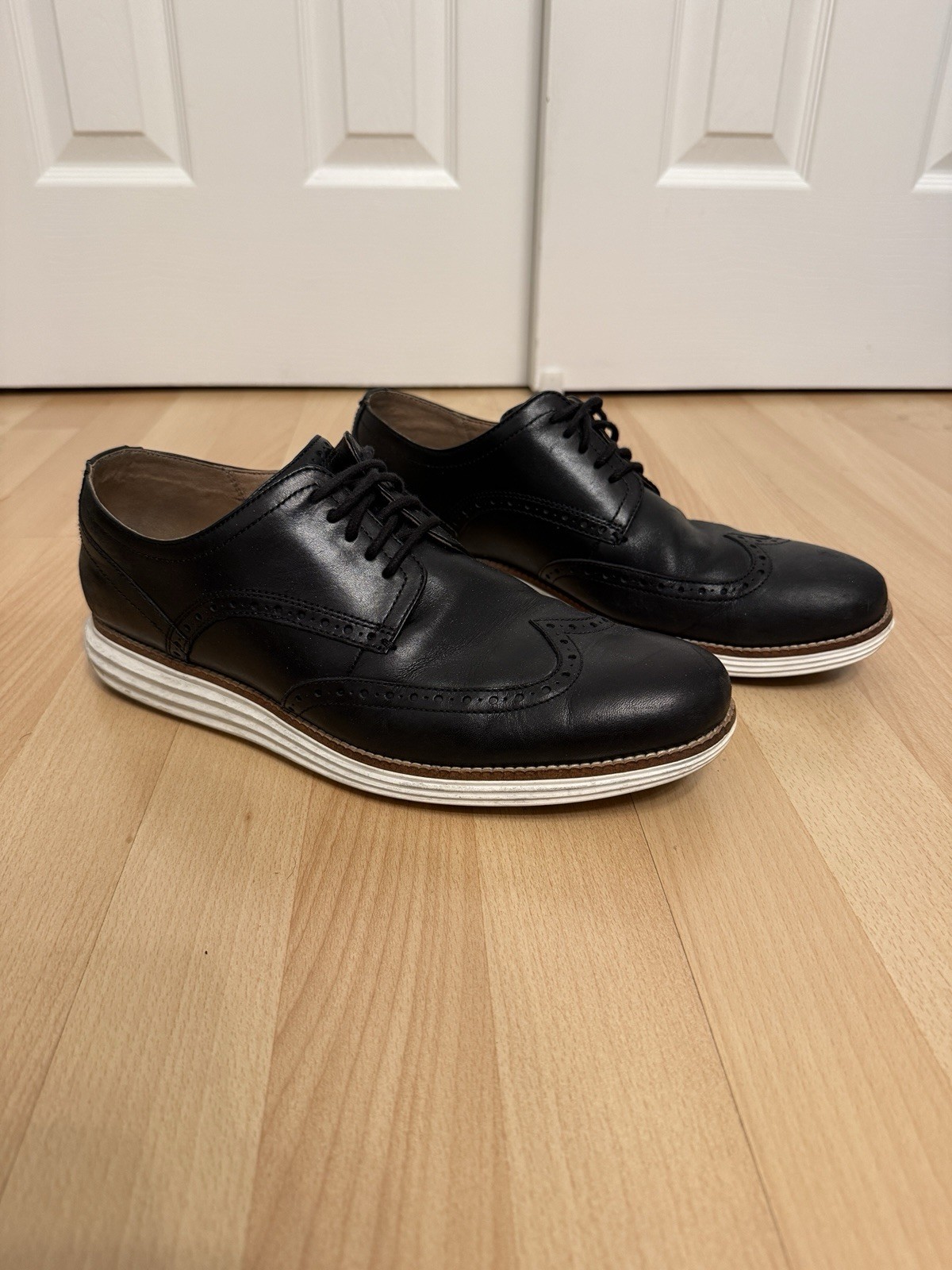 Cole Haan C26469 Men’s Black Leather Brogue Oxford Dress Shoes Lace-Up 11M