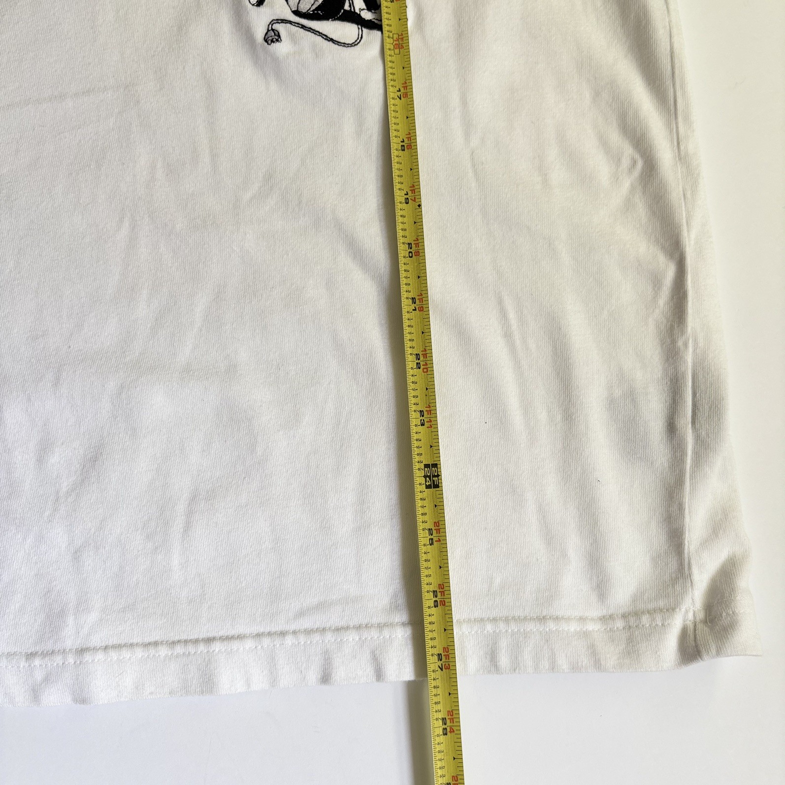 Vintage Warner Bros Looney Tunes Embroidered Pocket T-Shirt White Size L
