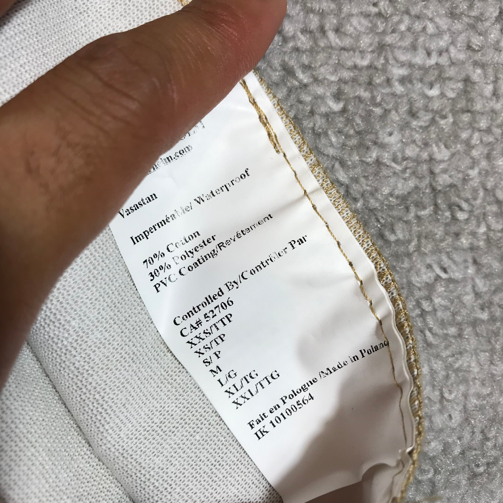 Stutterheim Stockholm Jacket Mens Extra Small Raincoat Bomber Mosebacke Snap Tan