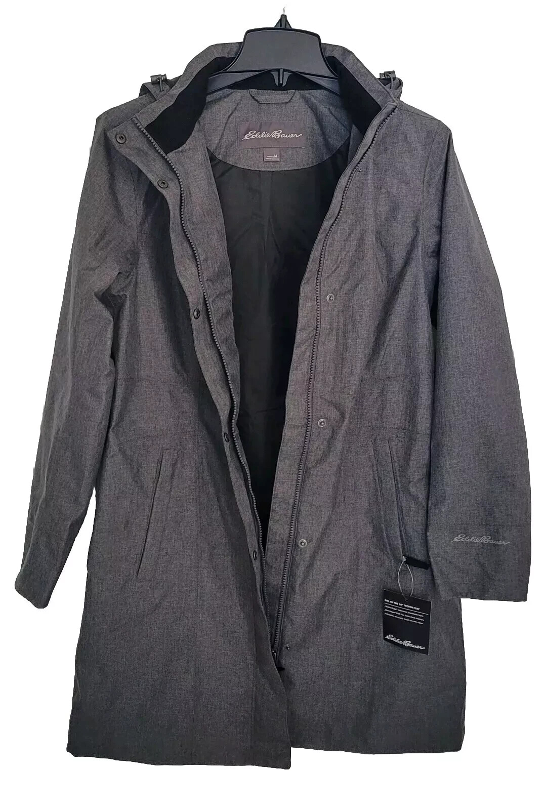 Eddie Bauer Women’s Girl on the Go Trench Coat, Medium Size, New