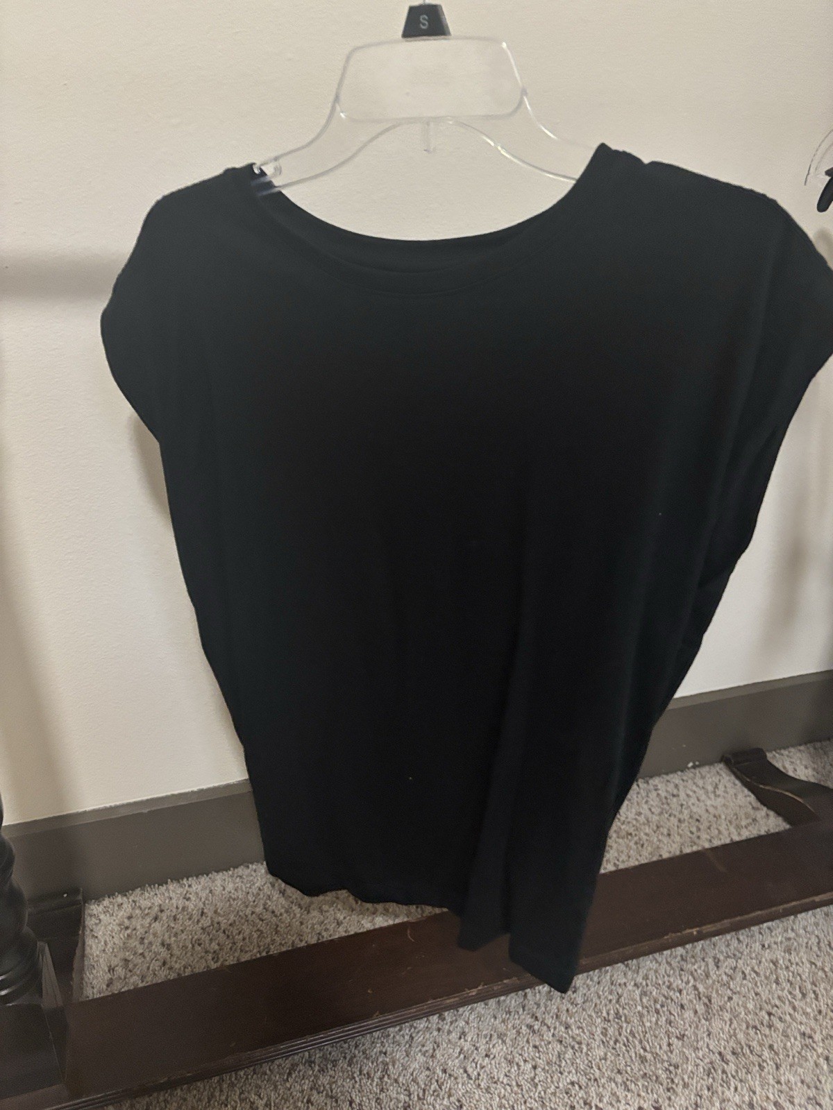 A New Day Black Cap Sleeve Tank Top