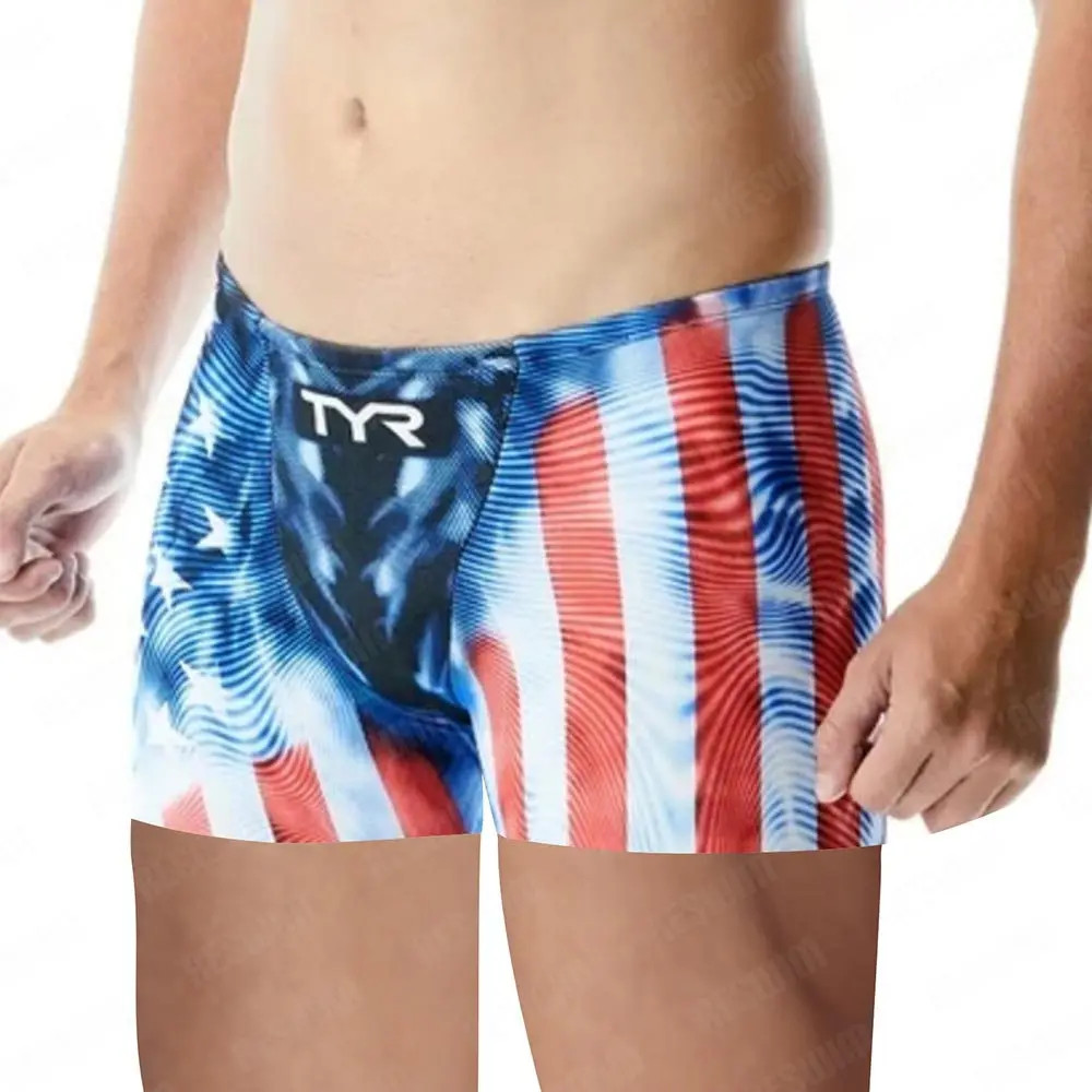 New Men’s Pro Swim Jammer Racing Swimsuit Short Swimming Trunks Sports Surfing B