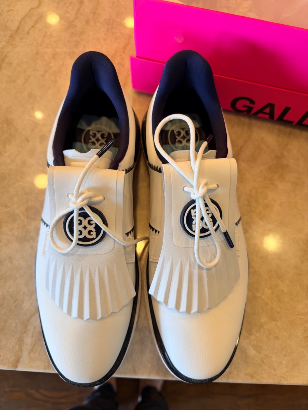 G/Fore Gfore G4 Gallivan2r Golf Shoes Sneaker⛳️ LADIES US 9 ⛳️ Blue Kiltie