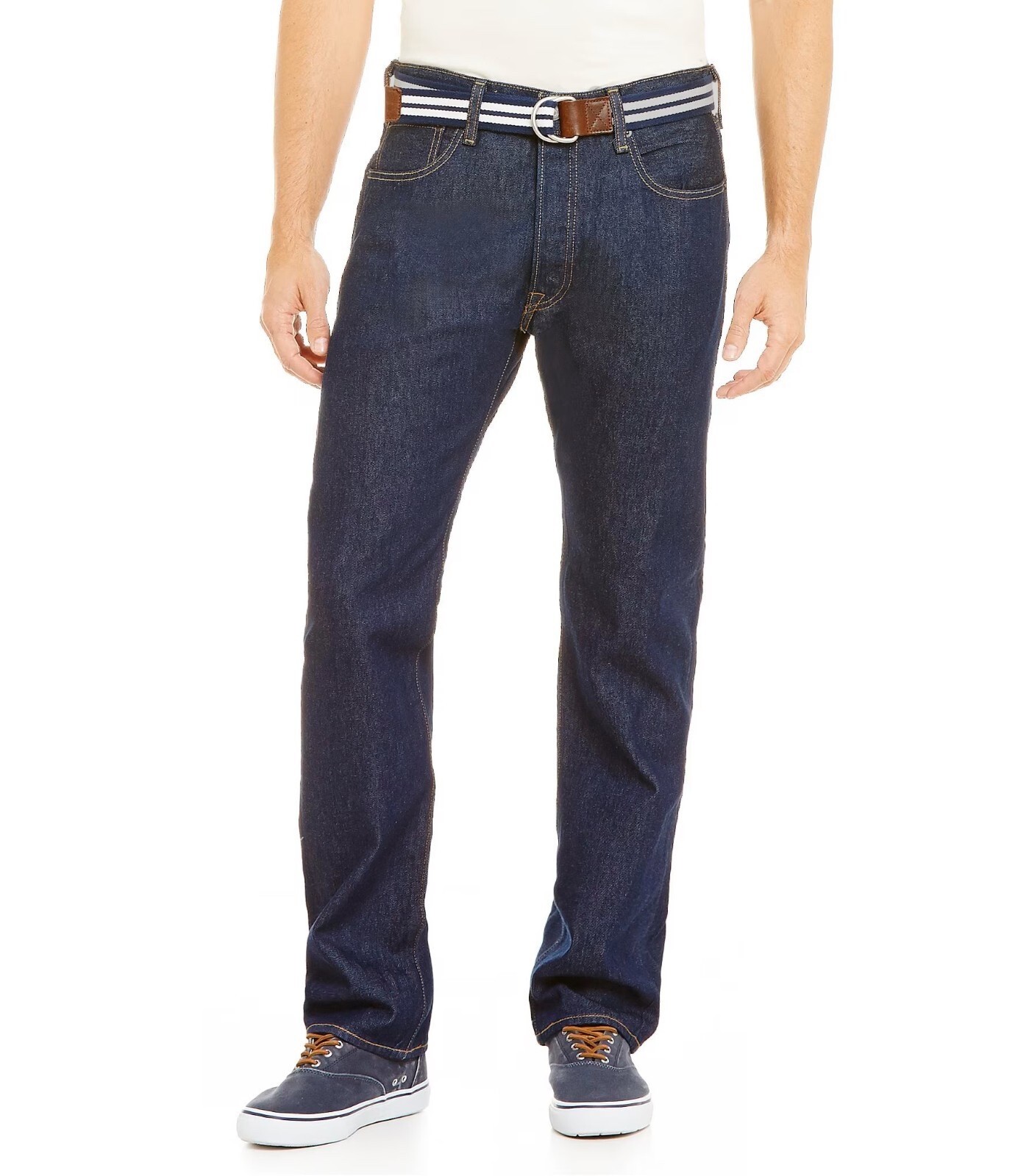 Levis 501 Original Fit Jeans Mens Straight Leg Classic Rise Button Fly – 31Wx30L