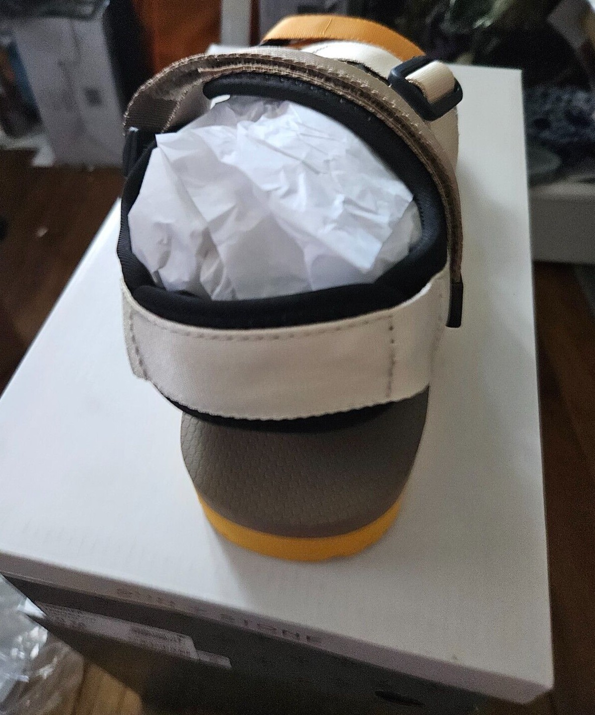 Sun Stone Men’s Lormier Tan Yellow Ankle Strap Lightweight Sandals NIB