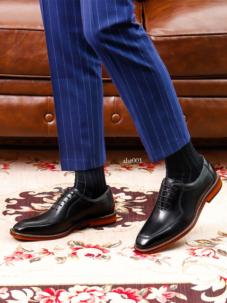 Men’s Real Leather Shoes Handmade Business Formal New Oxford Casual Dress Shoes