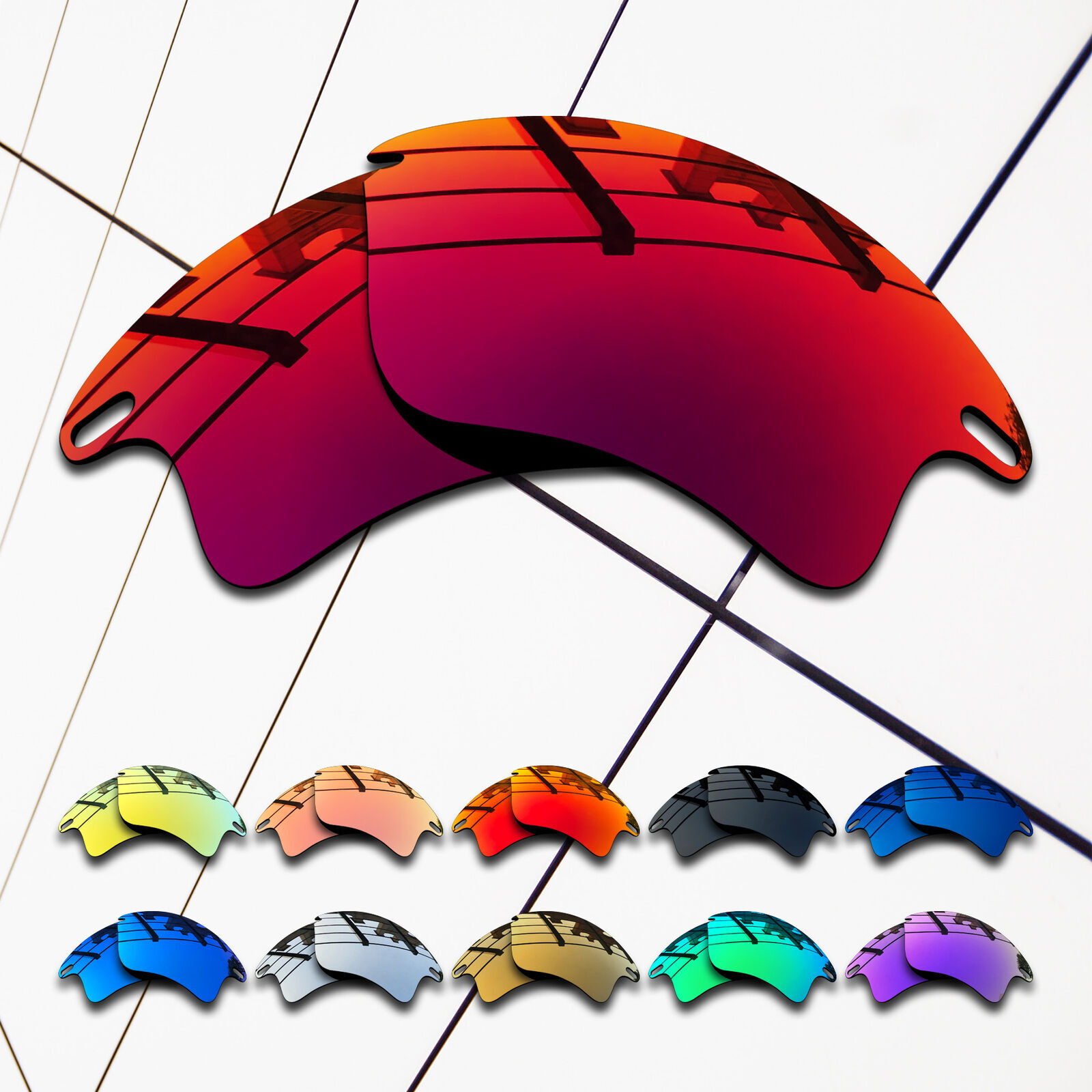 TRUE Polarized Replacement Lenses for-Oakley Fast Jacket XL OO9156 Multi-Colors