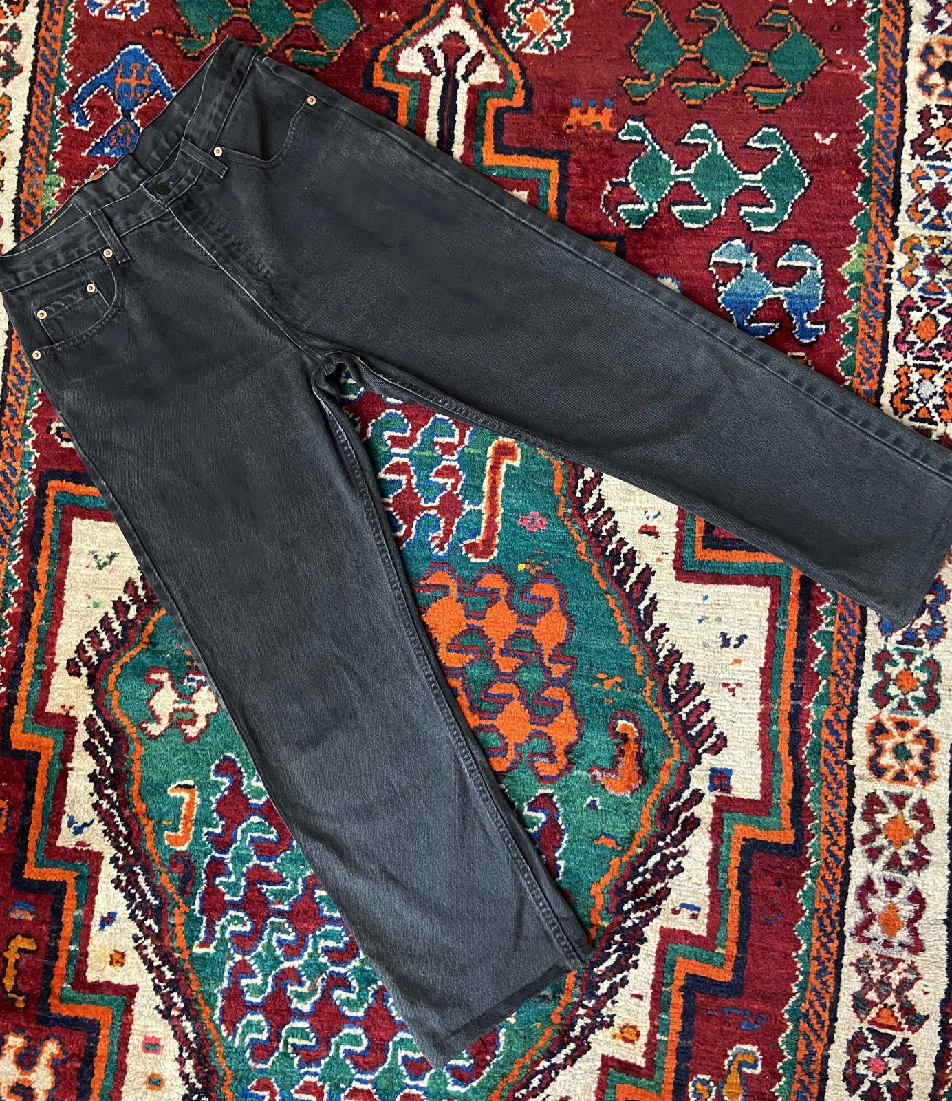 Vintage Levi’s 615 Orange Tab Grey Straight Jeans W32
