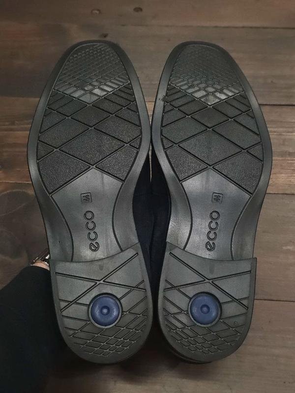 mens ecco heels navy suede 43