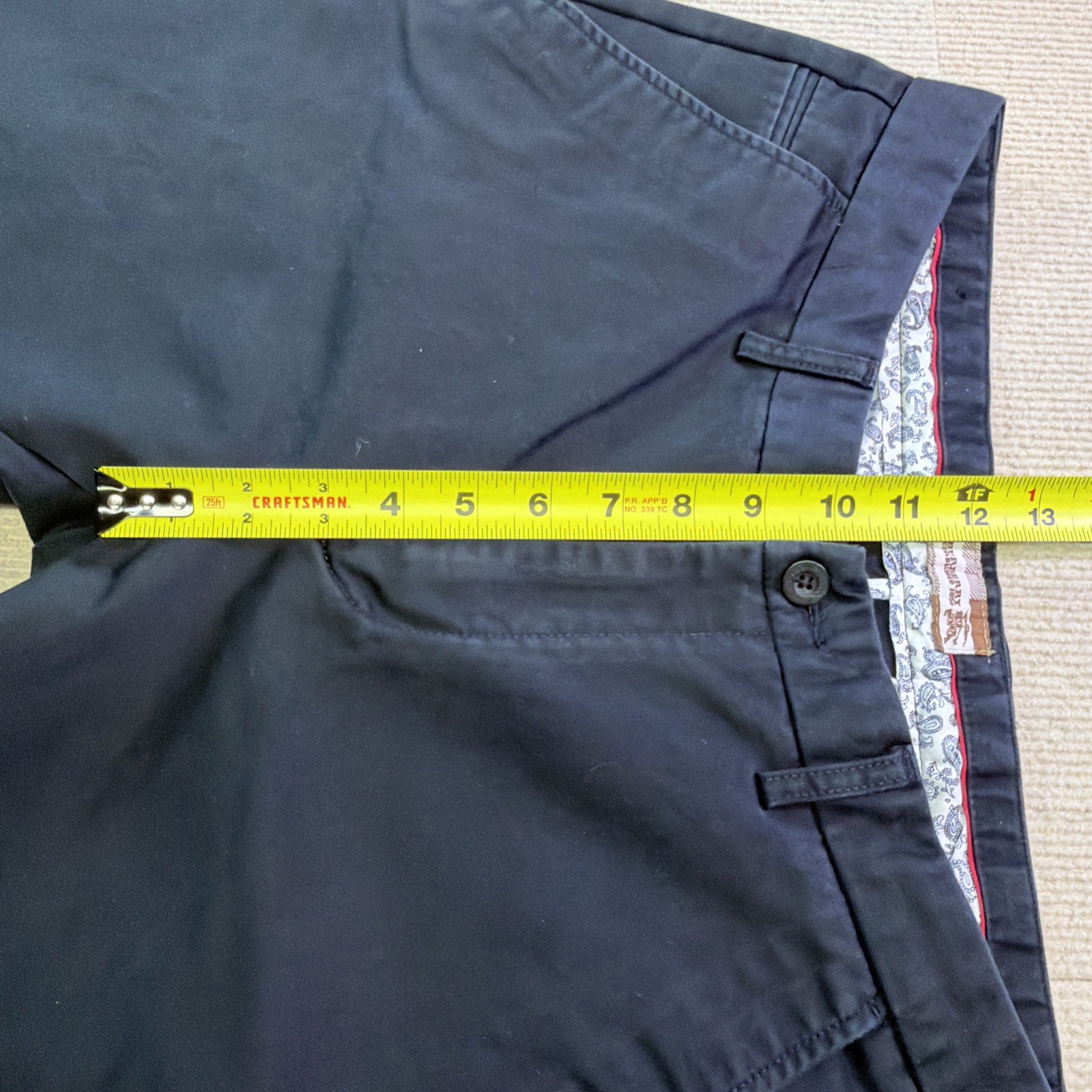 Burberry London Pants Mens 34 Fits Like 32×30 Blue Cotton Chino Straight Casual