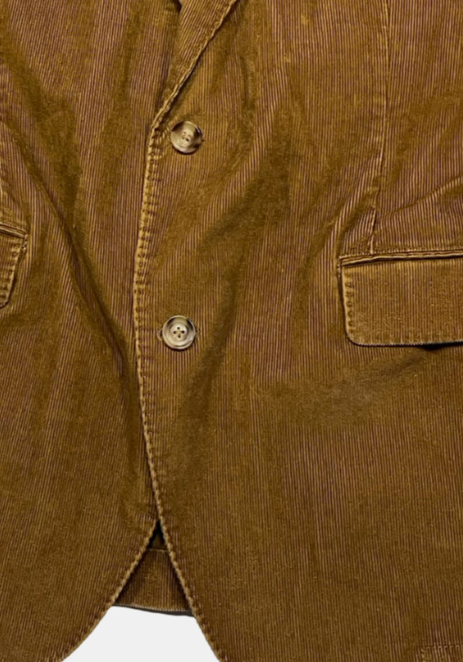 KROON LUXURY Brown Warm CORDUROY SPORT COAT Vintage-Look Blazer Jacket Men’s 42R