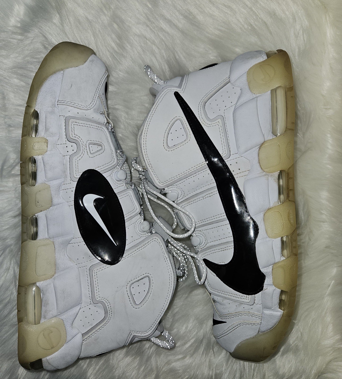 Nike Air More Uptempo Copy Paste DQ5014-100 Men Size 13 White MultiColor PreOwnd