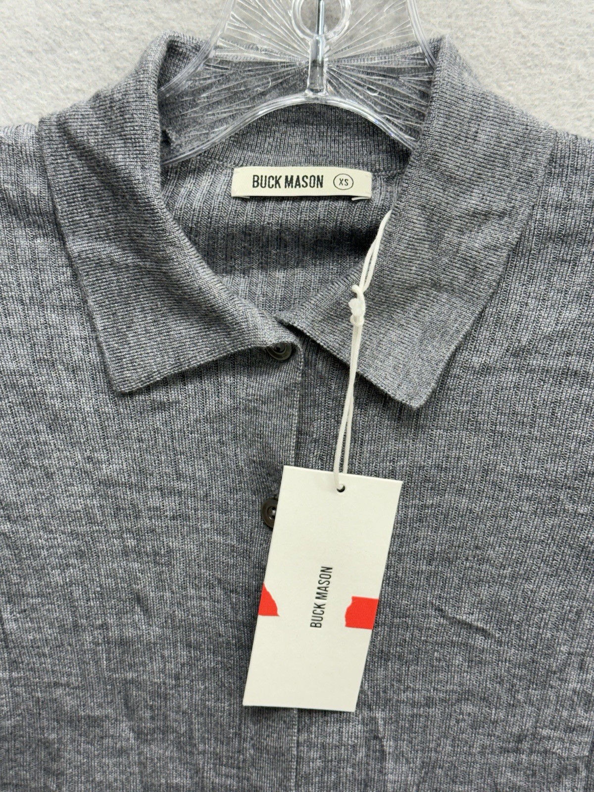 Buck Mason Womens XS Gray Featherweight Silk Cashmere Sweater MSRP $198