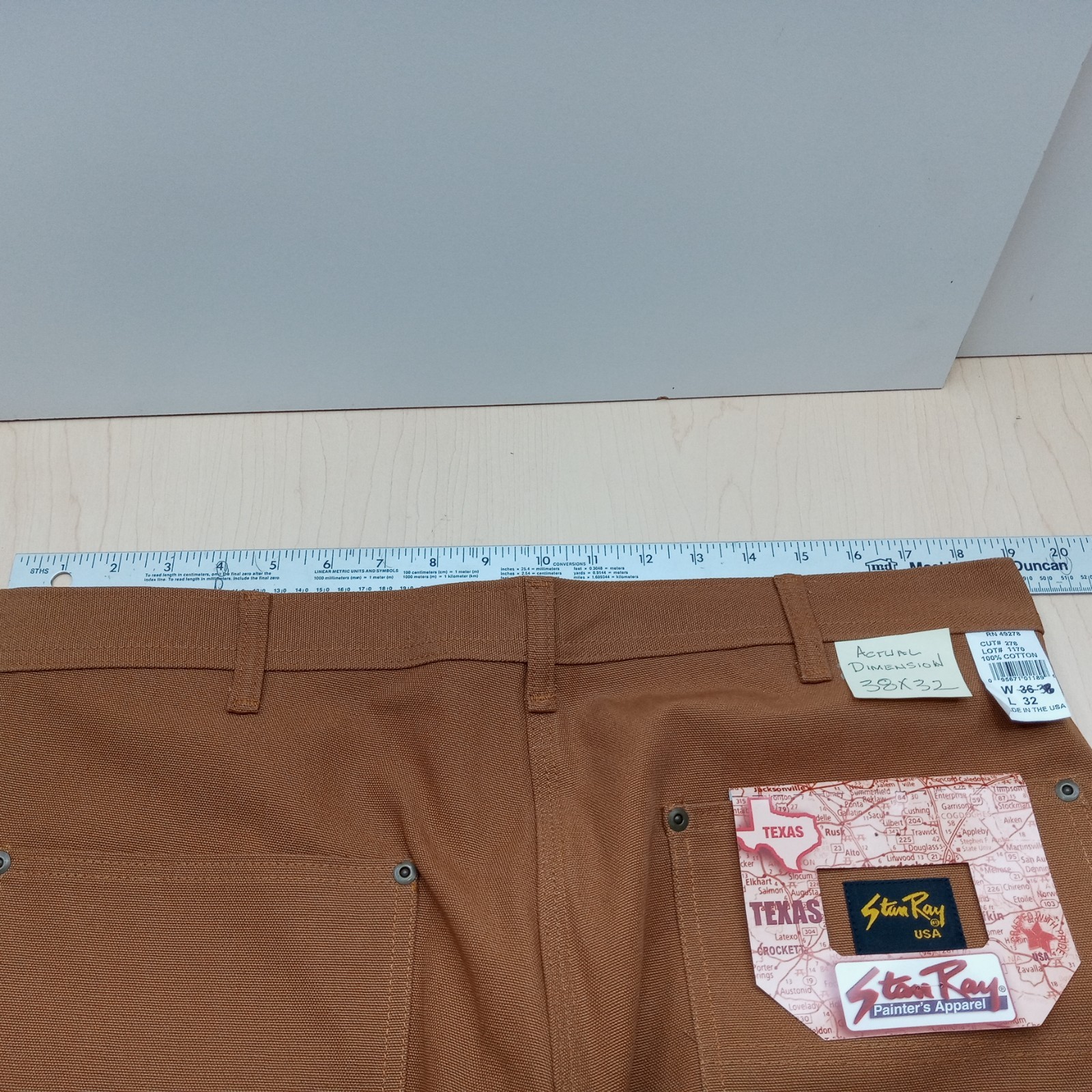 New Stan Ray Double Knee Carpenter Pants USA. Made In USA . 38×32