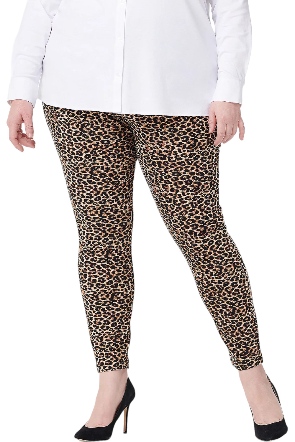 Legacy Park Avenue Ponte Stretch Legging Leopard Classic