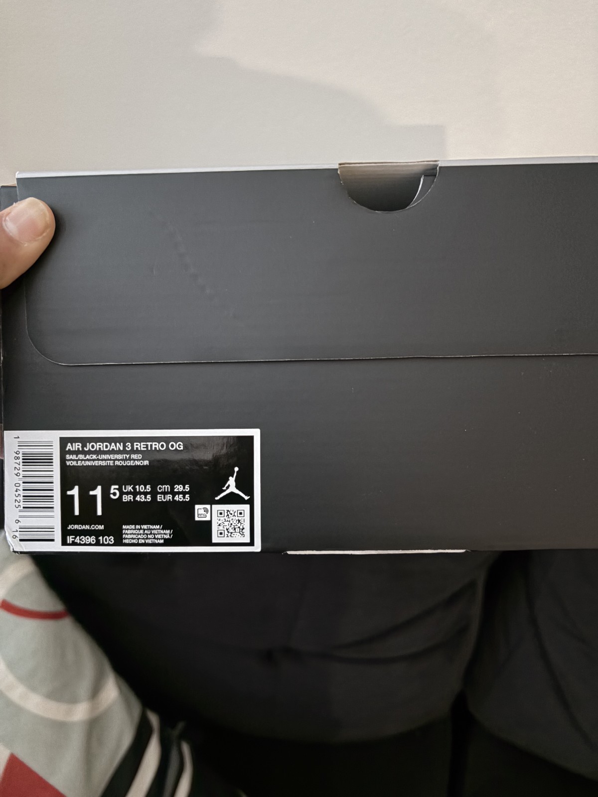 Jordan Air Jordan 3 Retro OG “World’s Best Dad” Sail/Black Red IF4396-103