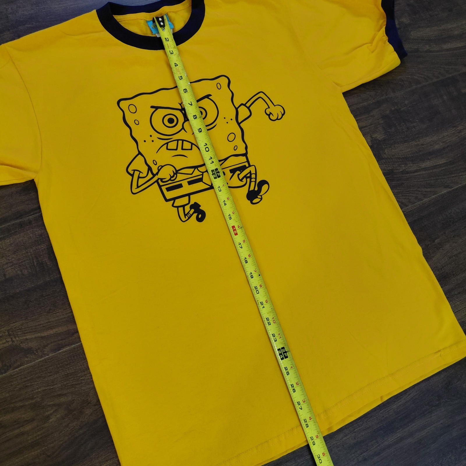Vintage Spongebob Squarepants T Shirt Mens Large L Ringer Nickelodeon 2002 Y2k