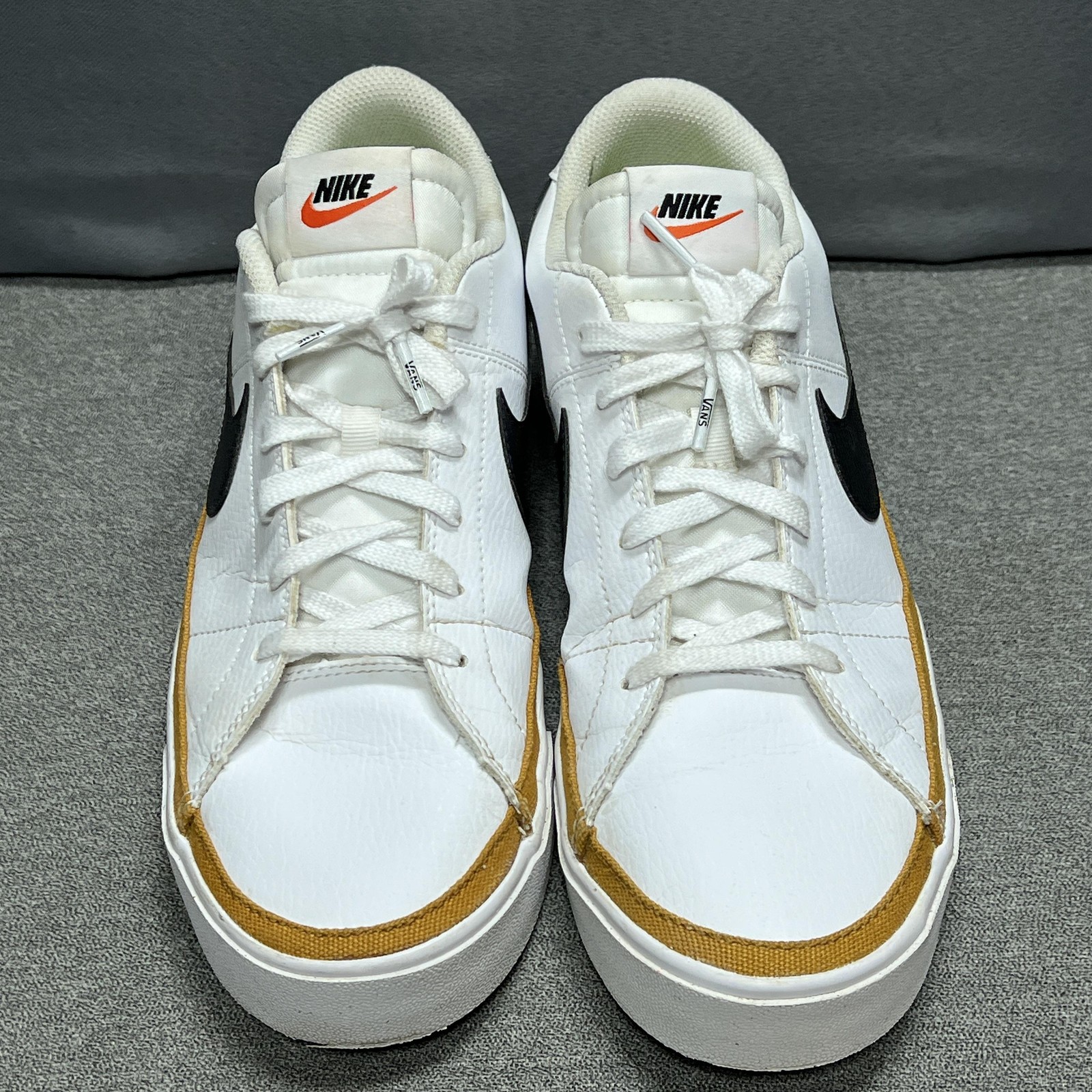 Nike Court Legacy Next Nature Shoes Womens12 White Black Desert Ochre Swoosh