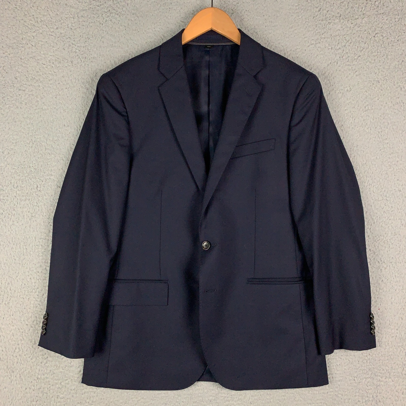 J.Crew Ludlow Loro Piana 2 Piece Suit 40S Navy Slim Super 120’s Wool Pants Sz 33