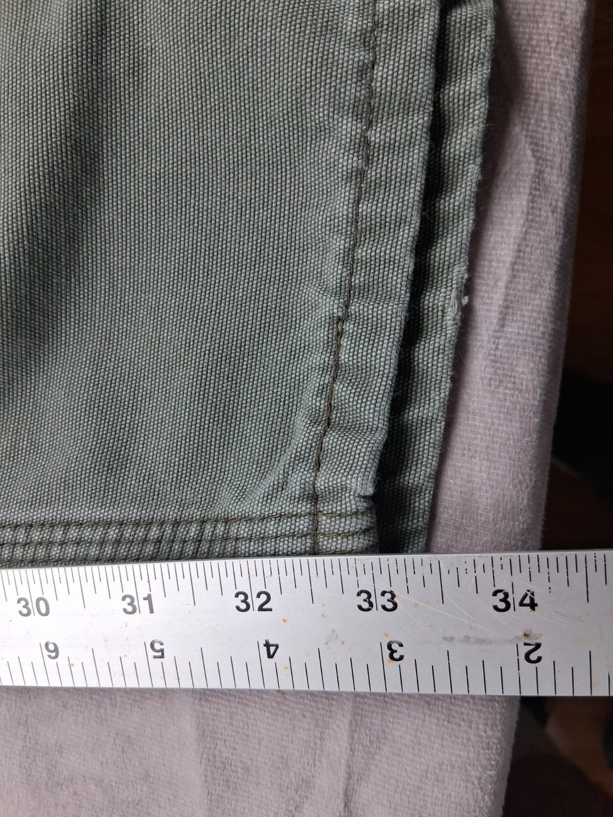 Carhartt FR Flame Resistant Pants Mens 37×33 Fit Green FRB159 MOS Loose CAT 2